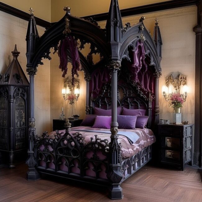 Lavish Gothic With Purple Accents
