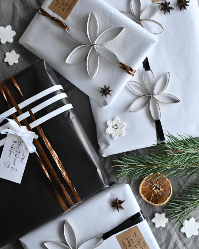 Minimalist Gift Wrapping with a Scandinavian Touch