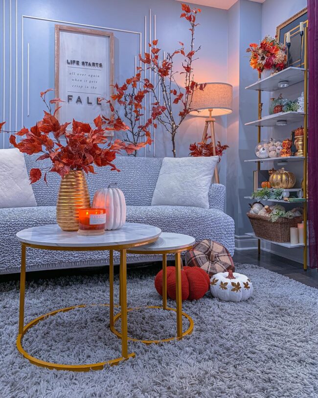 Autumnal Shades of Blue