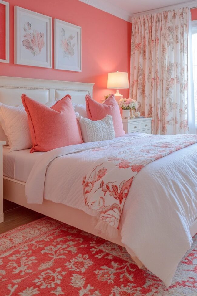 Coral and Ivory Color Harmony