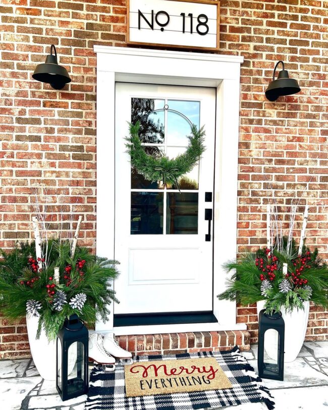 A Modern Farmhouse Christmas with a Cheerful Touch