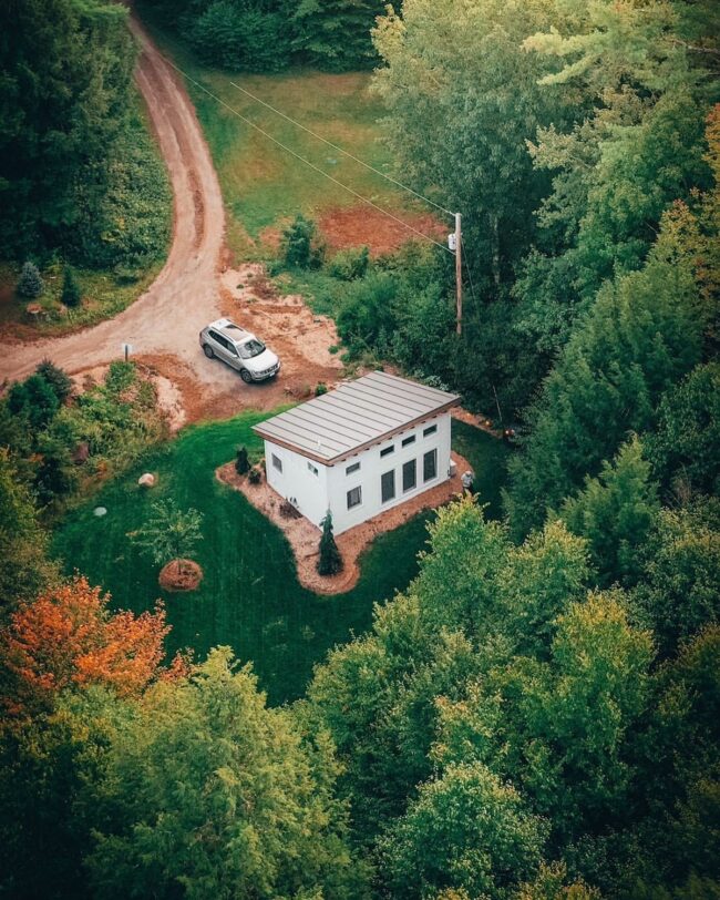 Minimalist White Cabin Aesthetic