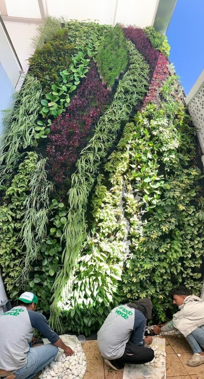 Patterned Vertical Garden for Unique Style