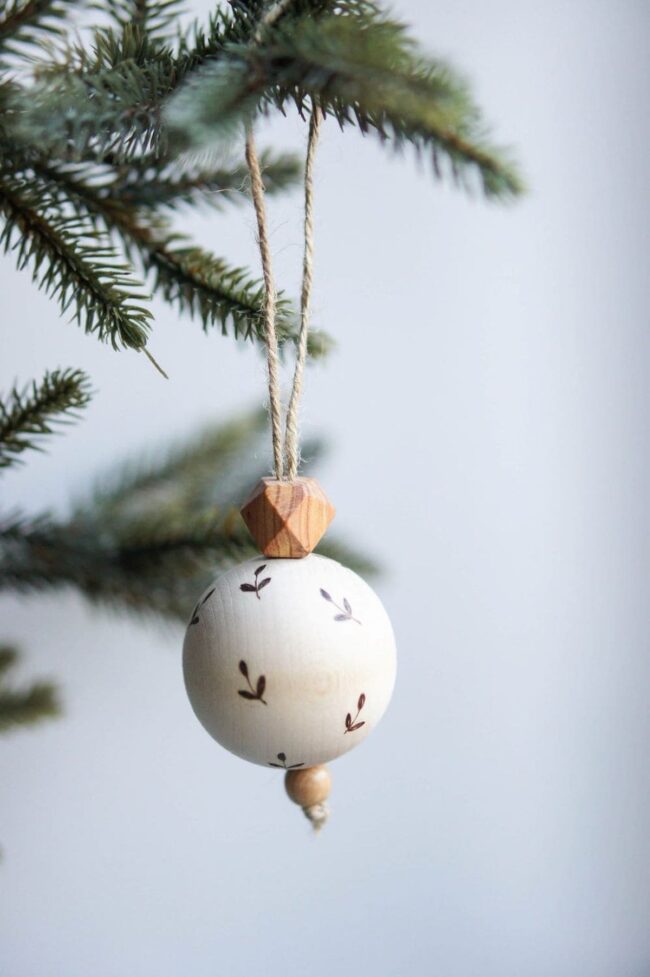 Wooden Ornaments with Rustic Nordic Flair