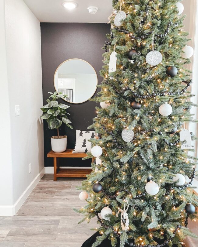 Black & White Holiday Style with a Chic Touch