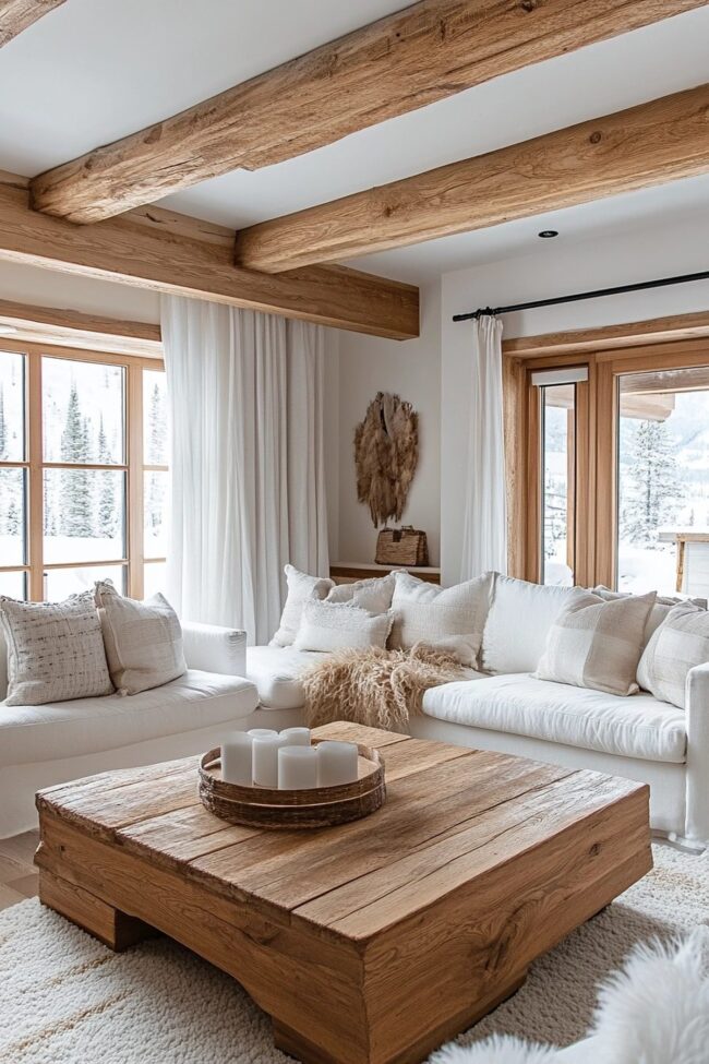 Natural Timber with Bright Highlights