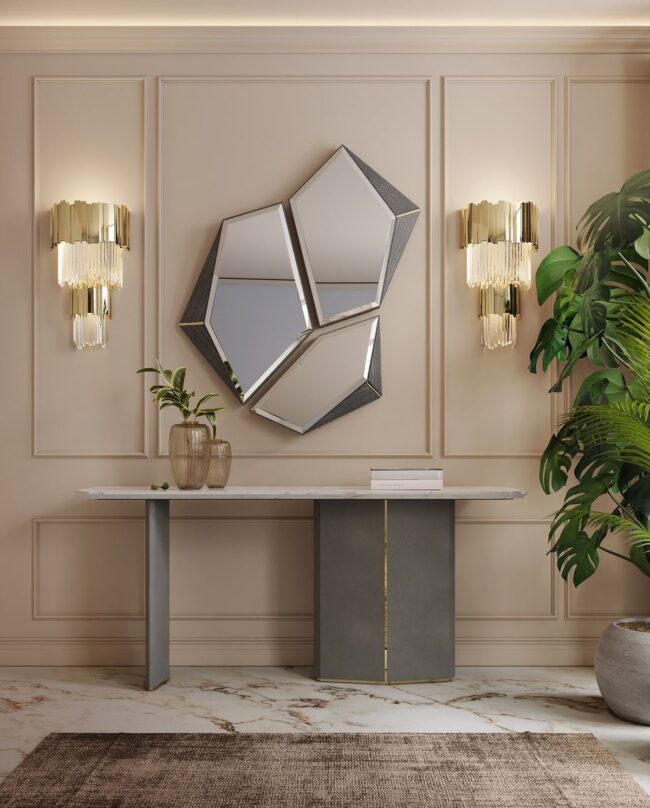 Geometric Glamour Meets Chic Style