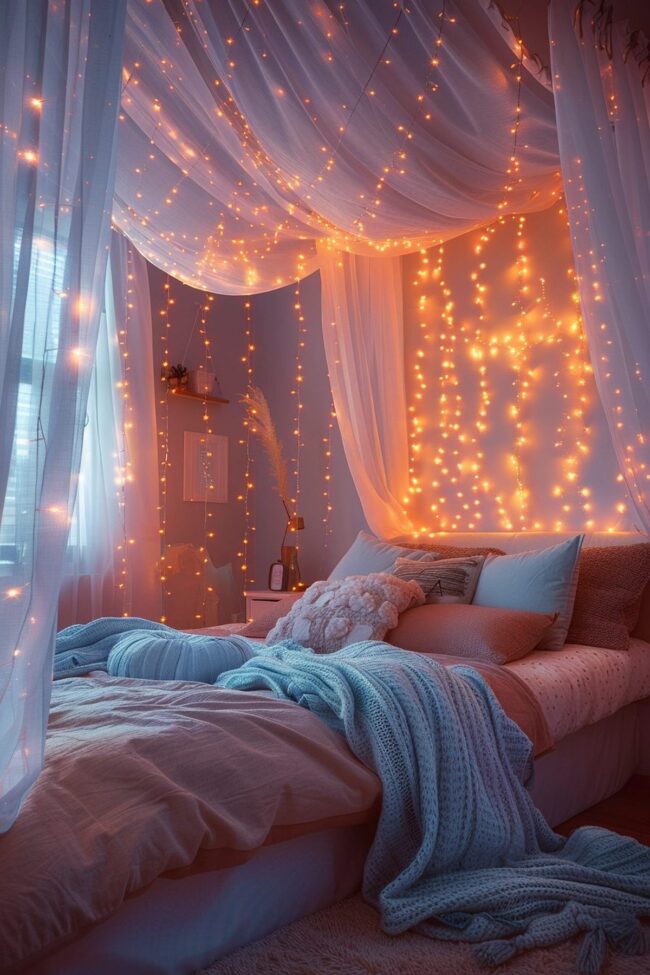 Charming Corner with Twinkling Lights