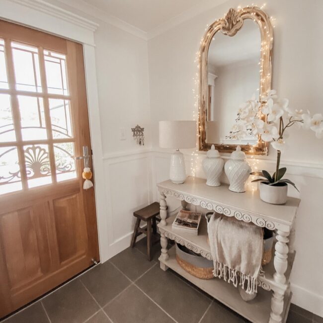 Whimsical Traditional Charm at the Entryway