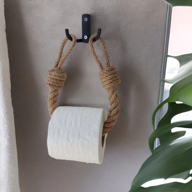 Nautical-Inspired Rope Storage Holder