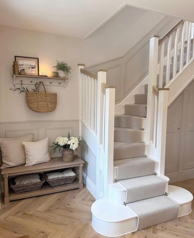 Cozy Cottage-Inspired Staircase Corner