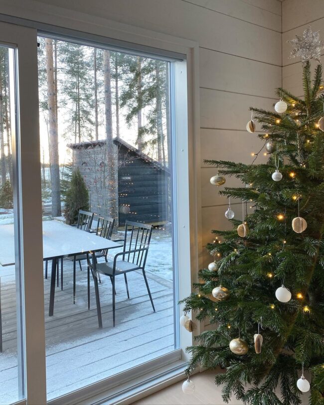 Festive Tree Blending Indoors & Outdoors