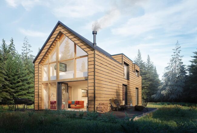 Bright and Spacious Modern Cabin