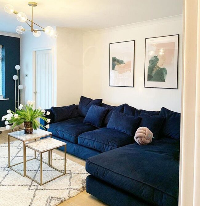Plush Velvet in Deep Blue