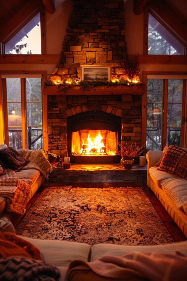 Fireplace as a Central Attraction