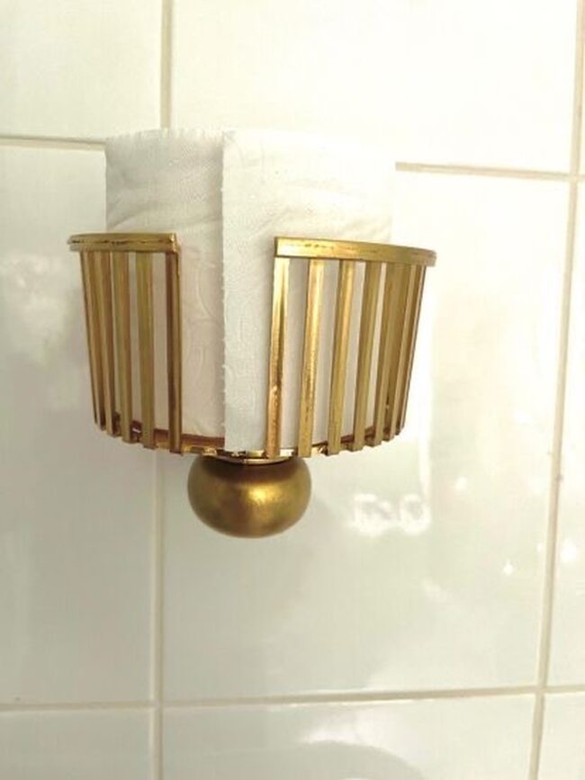 Brass Sconce with Integrated Holder